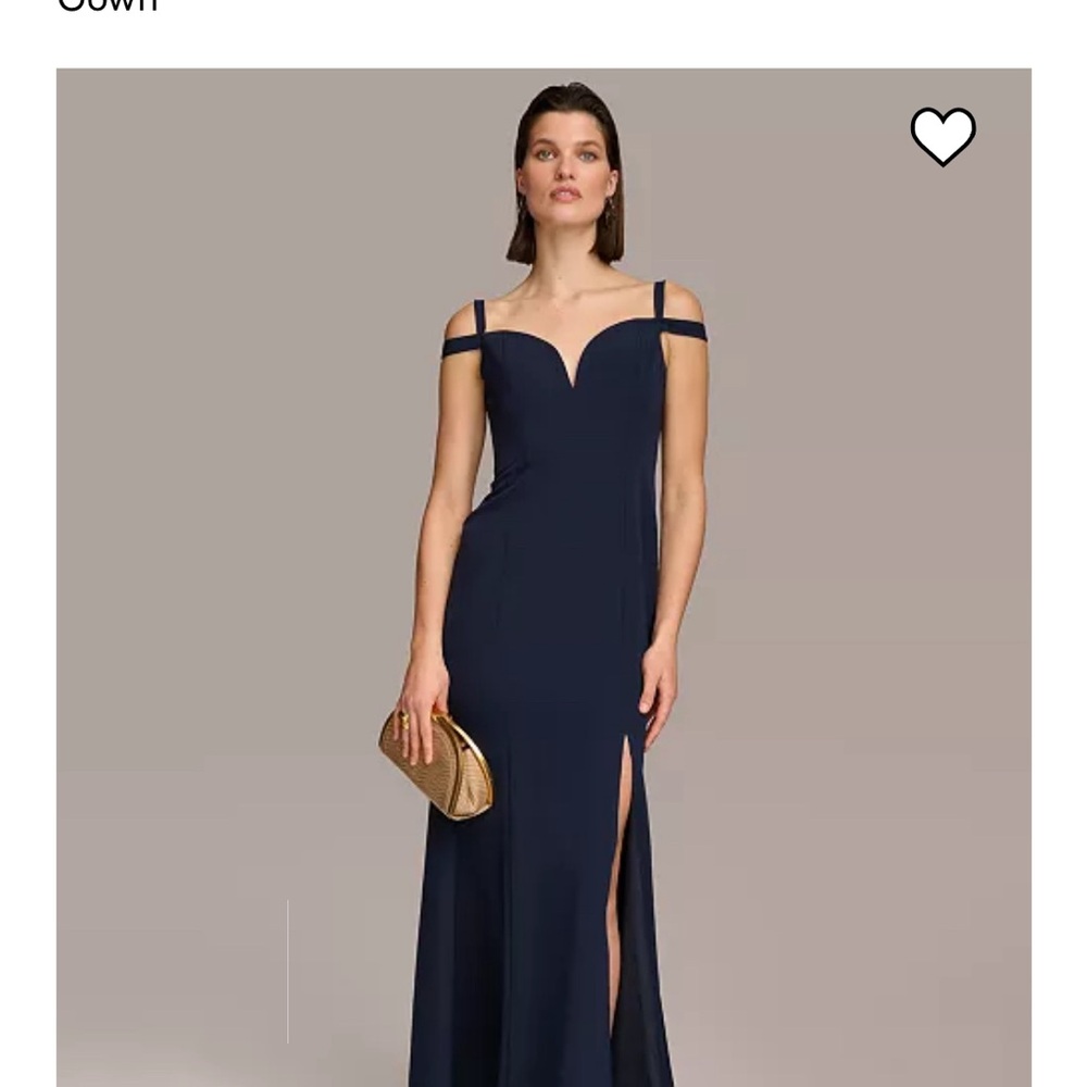 Brand new- never worn Donna Karan navy dress! NWT!